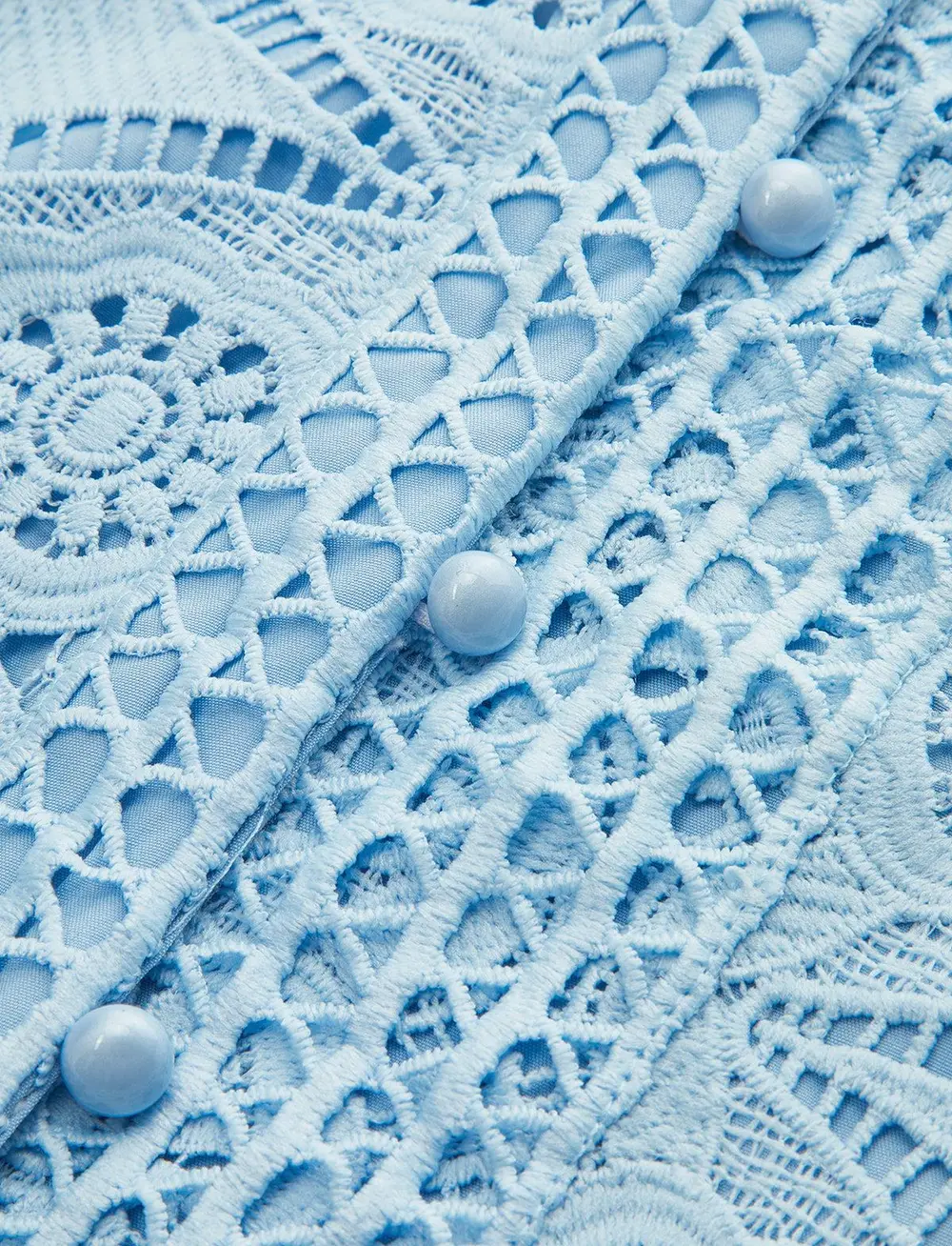 Lace Puff Sleeve Shorts Set Without Belt