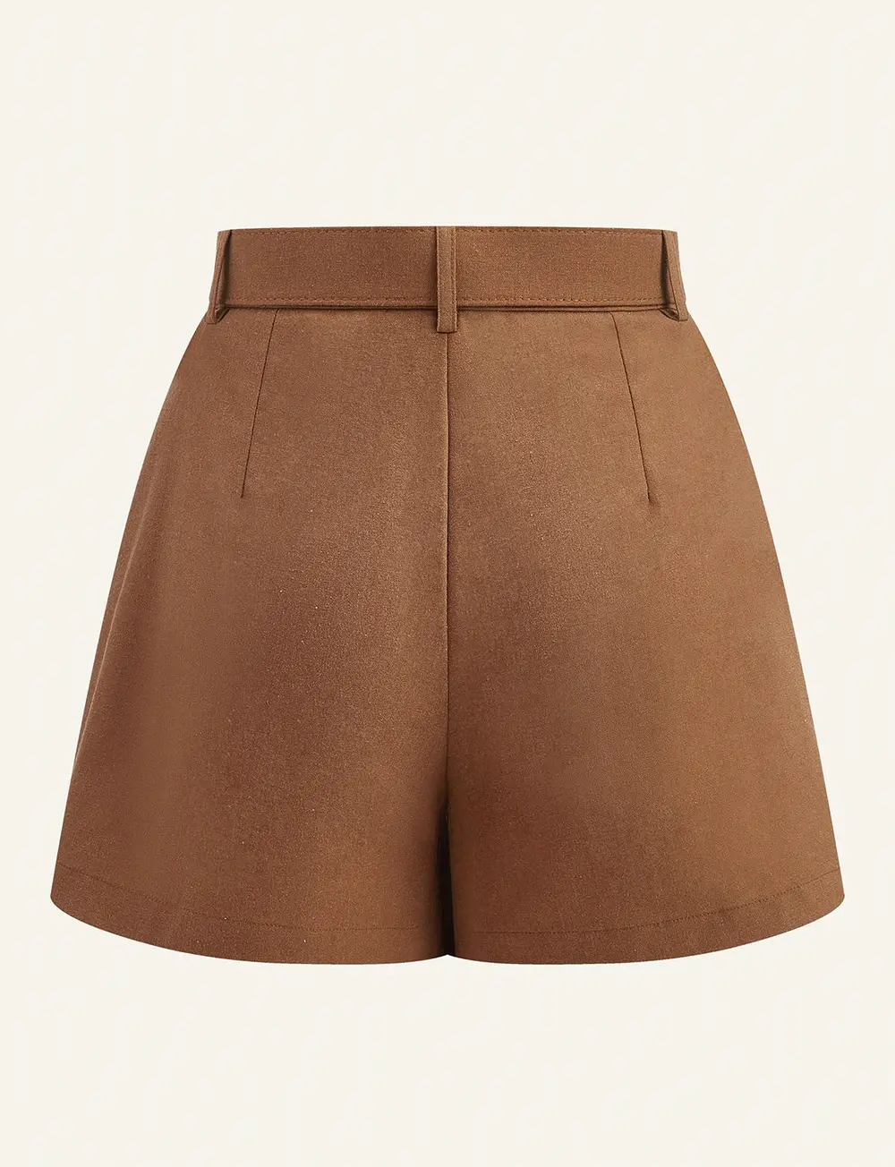 Belted Mid-Waisted Shorts