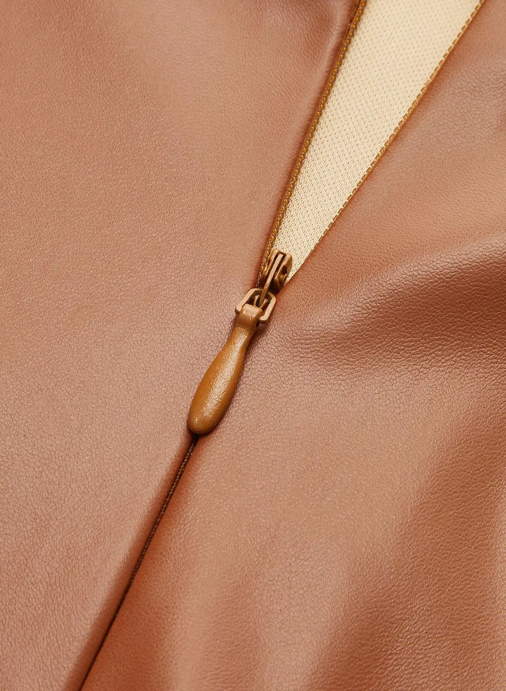 Pleated Fuax Leather Shorts