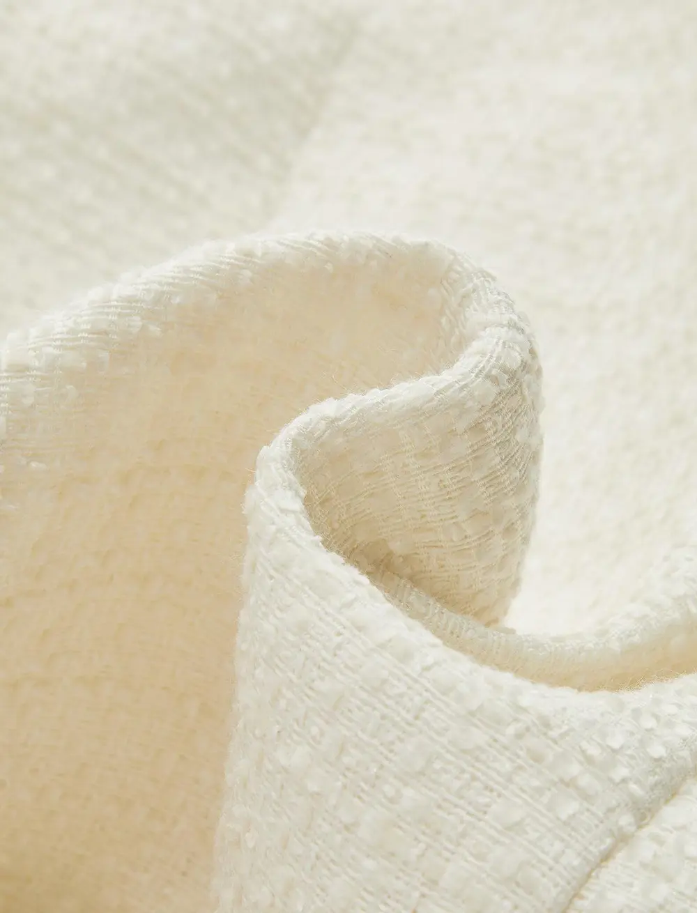 Metal Button Tweed Vest & Shorts Set