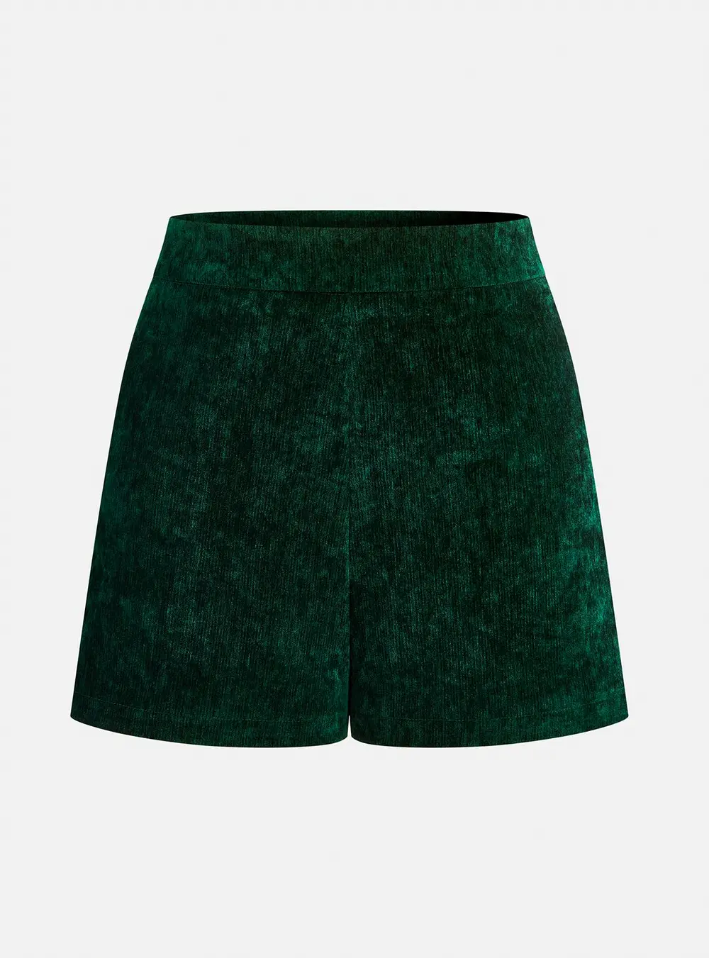 Velvet High-Waisted Shorts