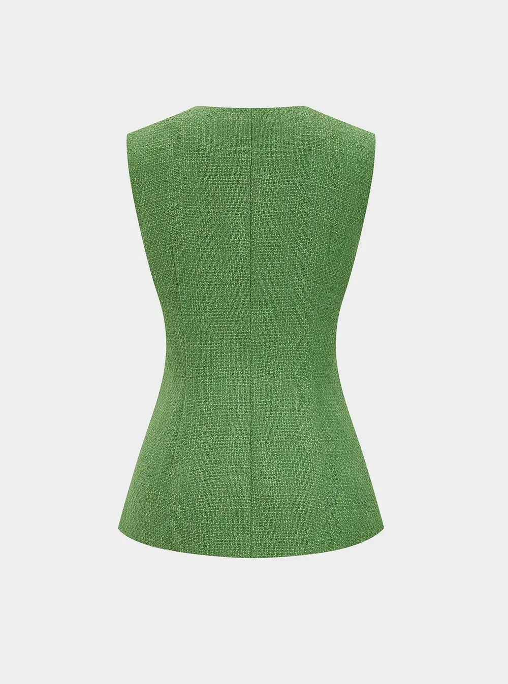 Tweed Sleeveless Vest & Shorts Set