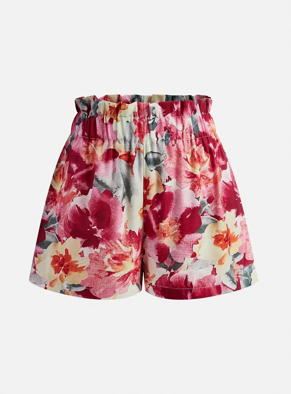 Floral Print Sleeveless Shorts Set