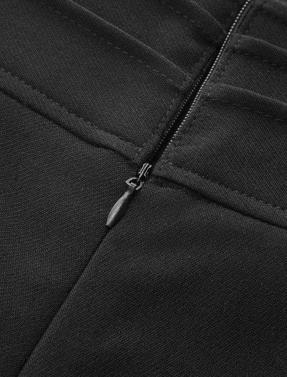 High-Waisted A-Line Pleated Shorts