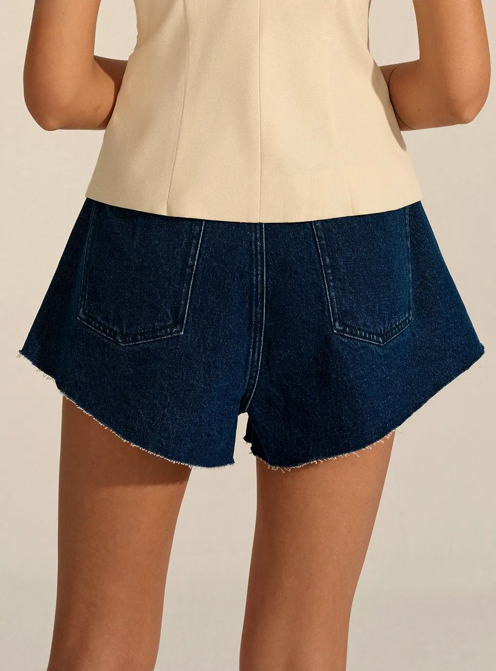 Mid-Waisted Denim Shorts