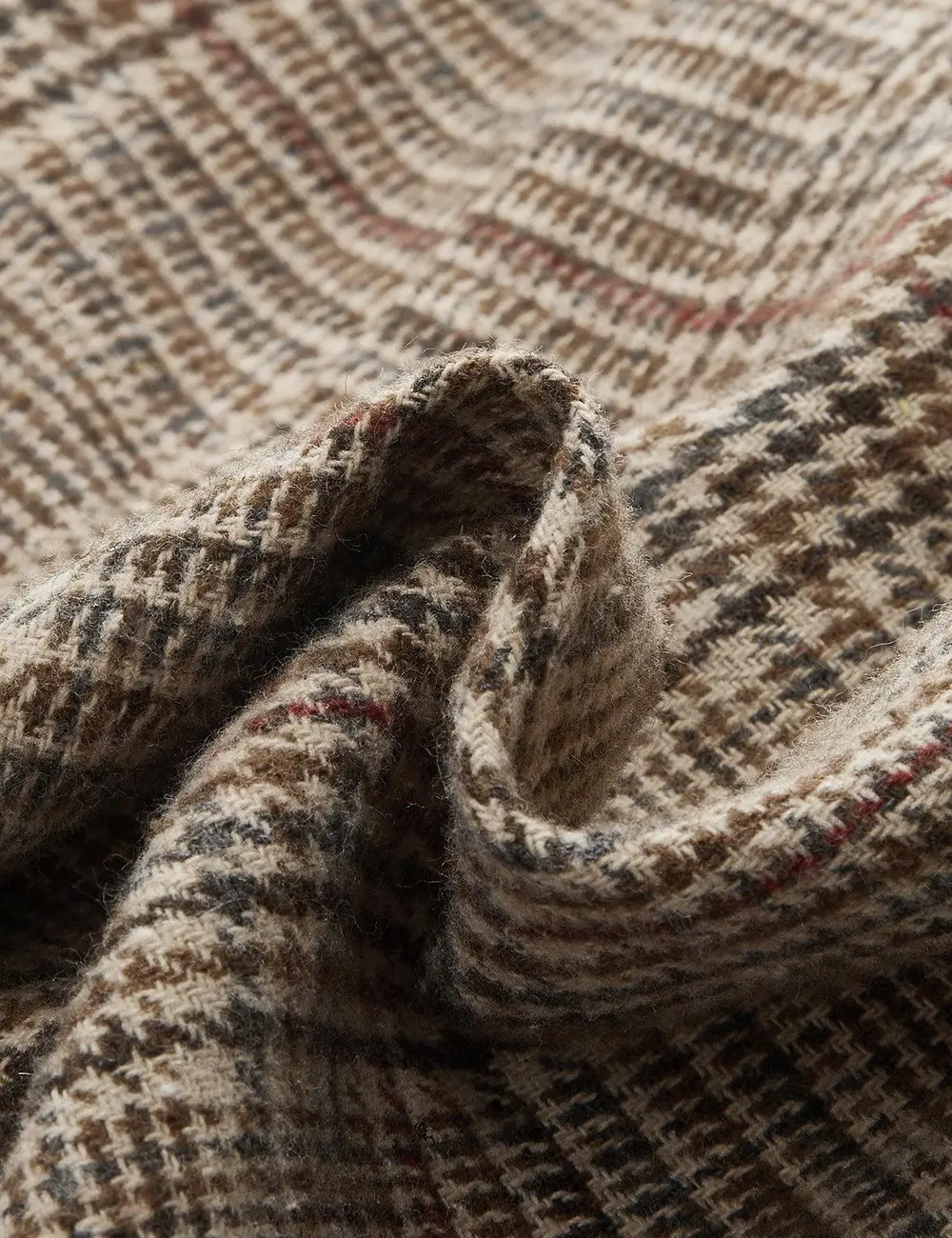 Mid-Waisted Belted Plaid Shorts