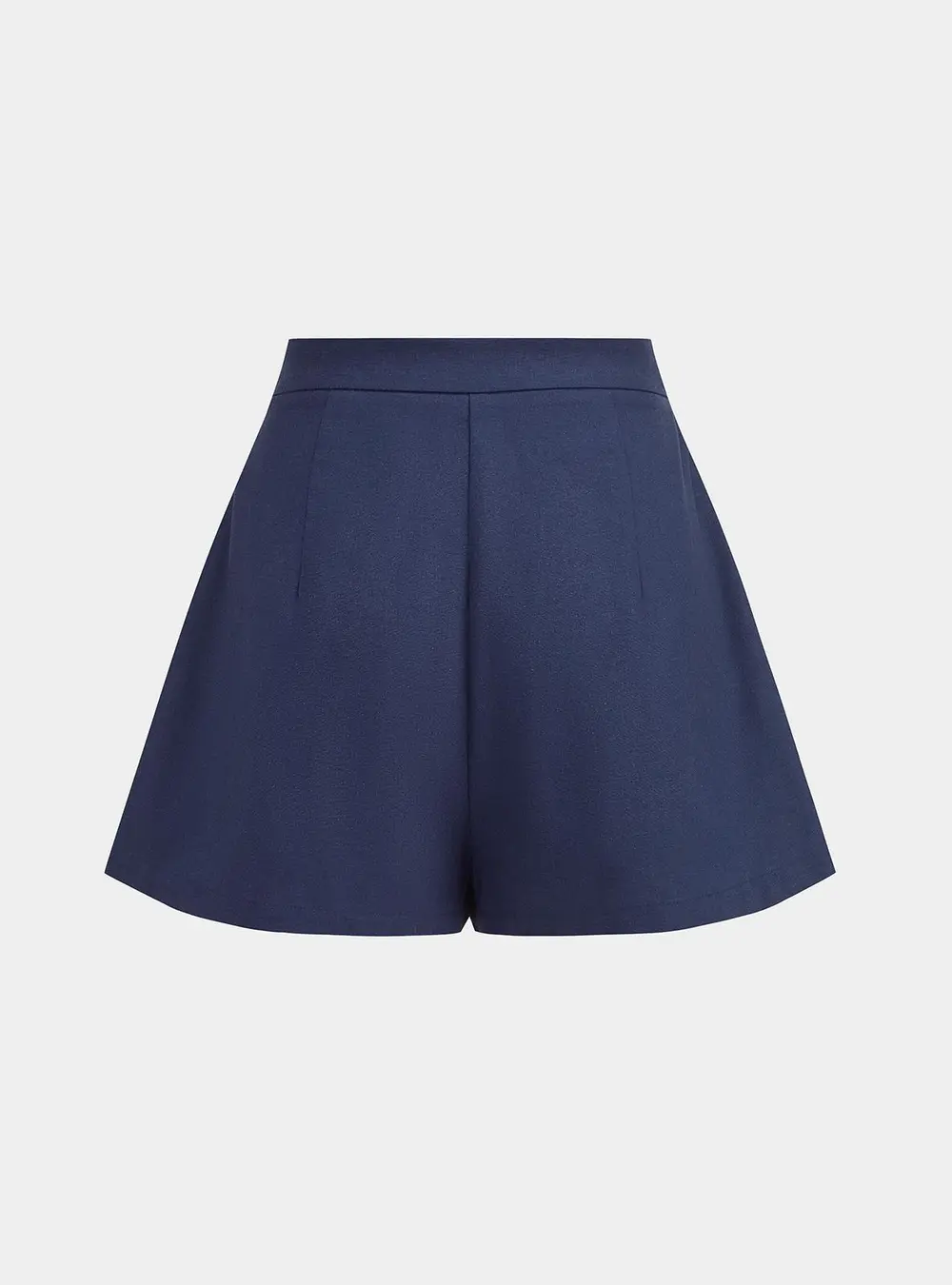 Embossed Button Pleated Skort