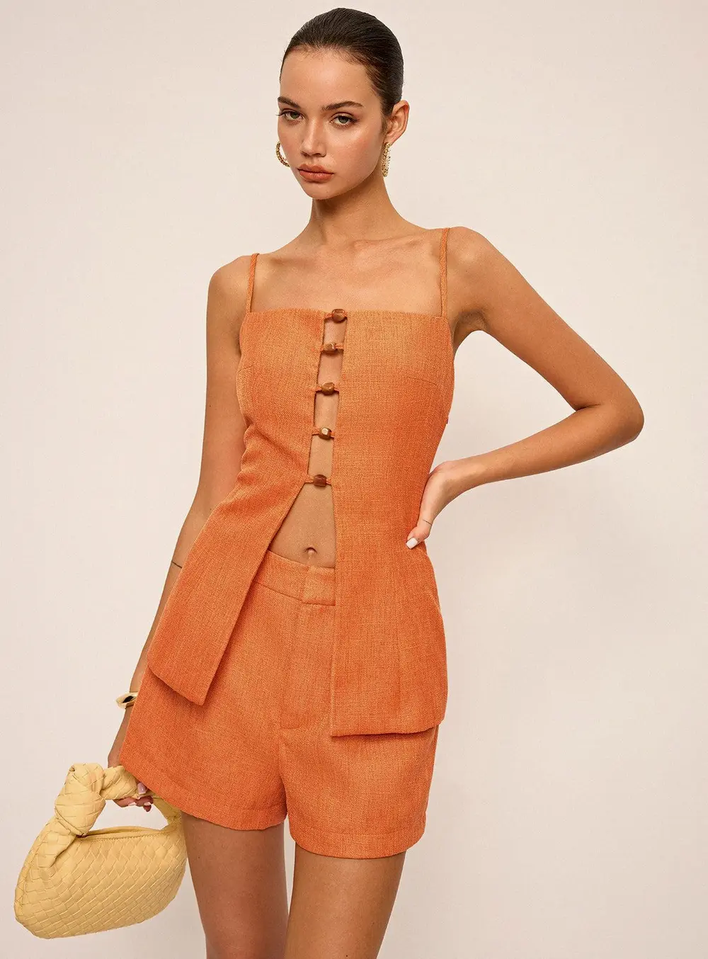 Cut-Out Cami Top and Shorts Set