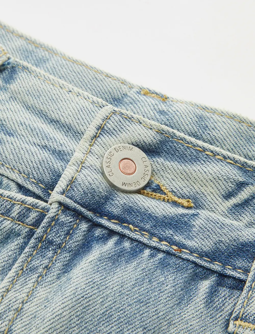 Denim Wrap Front Skort