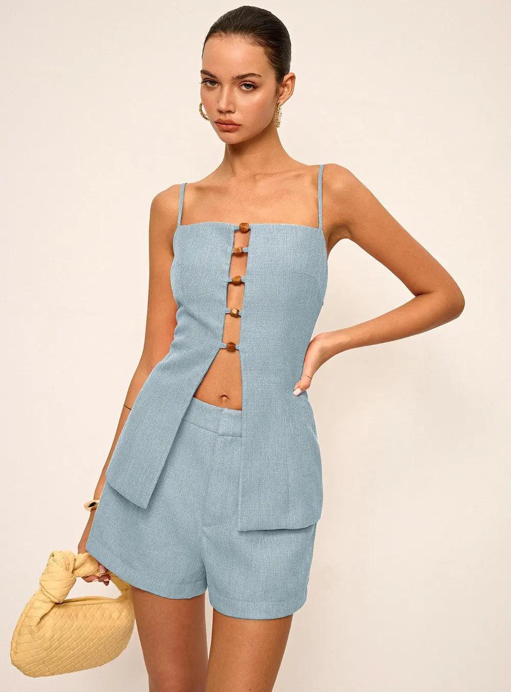 Cut-Out Cami Top and Shorts Set