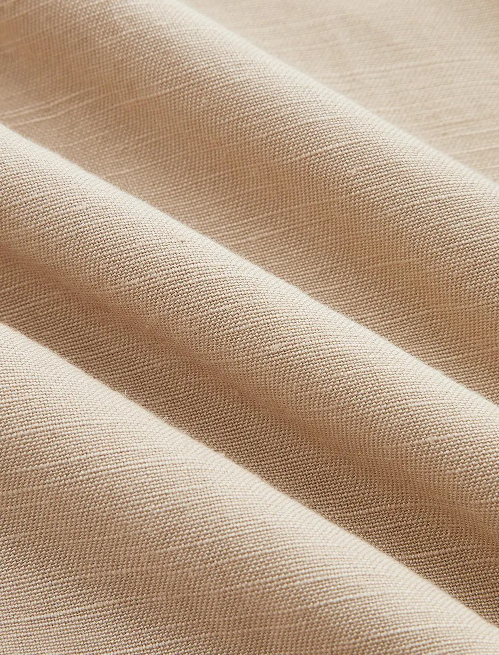 Linen Blend Lace Trim Shirt & Shorts Set