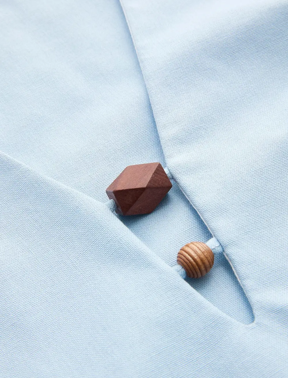 Beaded Linen Blend Top & Shorts Set