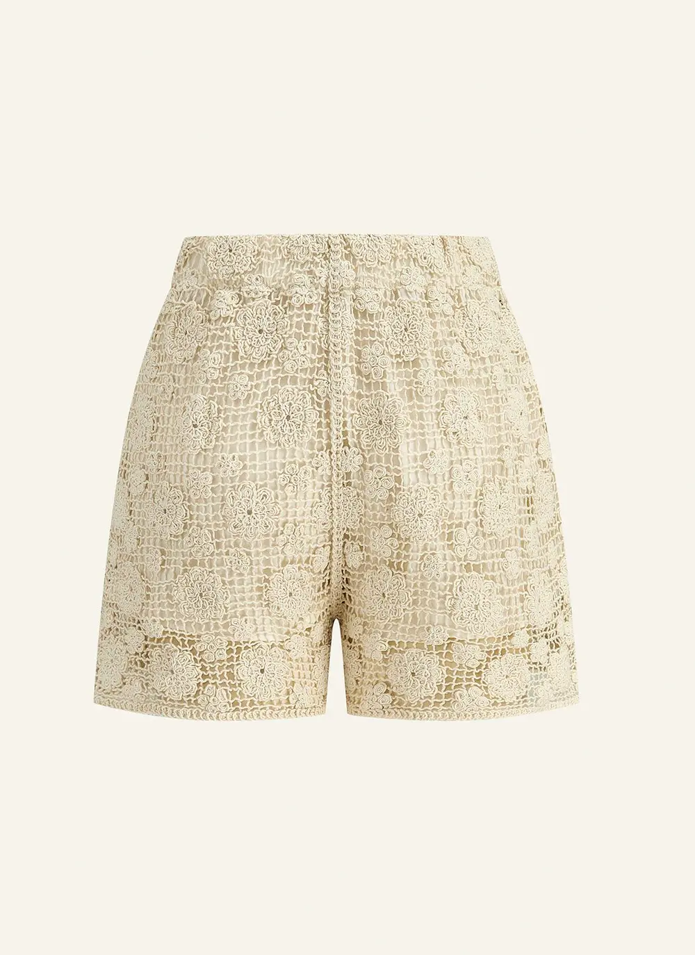 Floral Lace Sleeveless Shorts Set