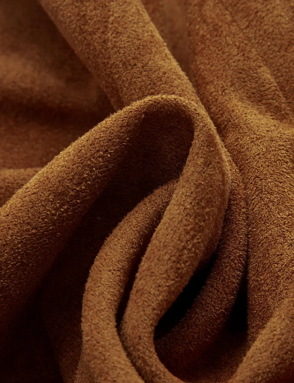 Embellished Button Suede Effect High-Waisted Shorts