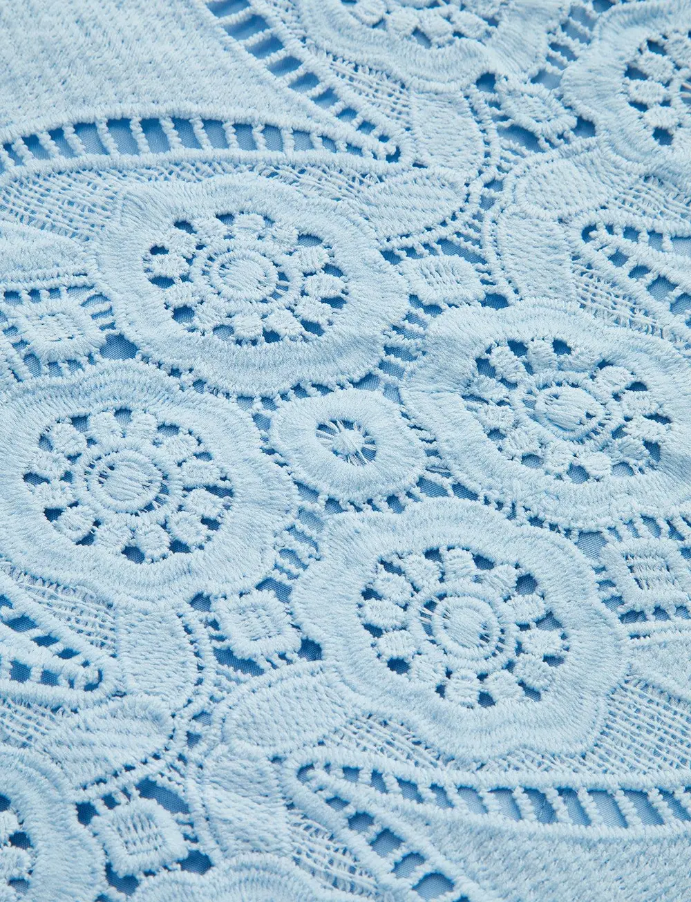 Lace Puff Sleeve Shorts Set Without Belt