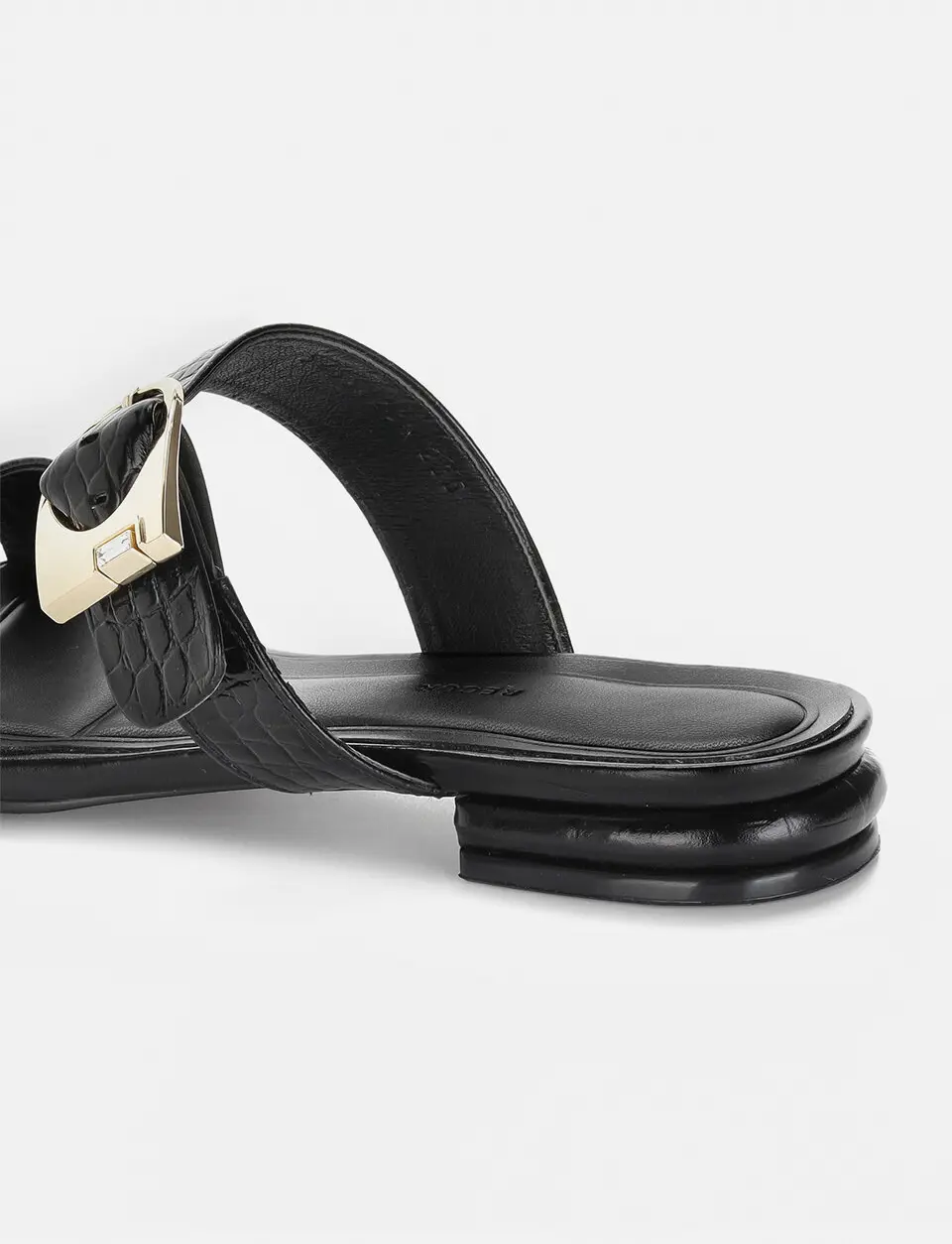 Anello Signature Strap Sandals - Black