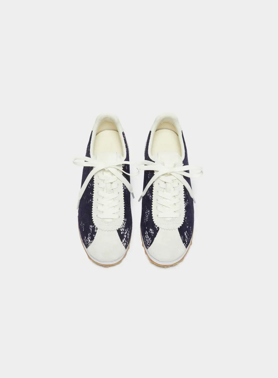 Flower Lace Sneakers [navy] (DG4DS26004NAY)