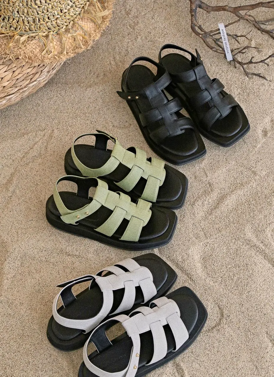 1634 Conii Fisherman Platform Sandals [3color]