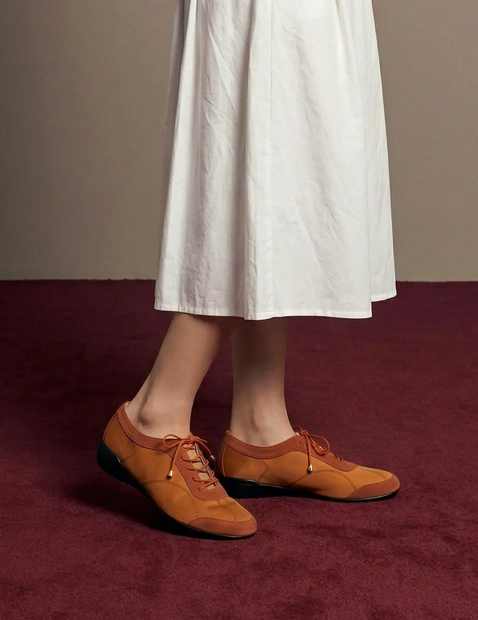 NOTEN_terracotta Top Open Driving Sneakers