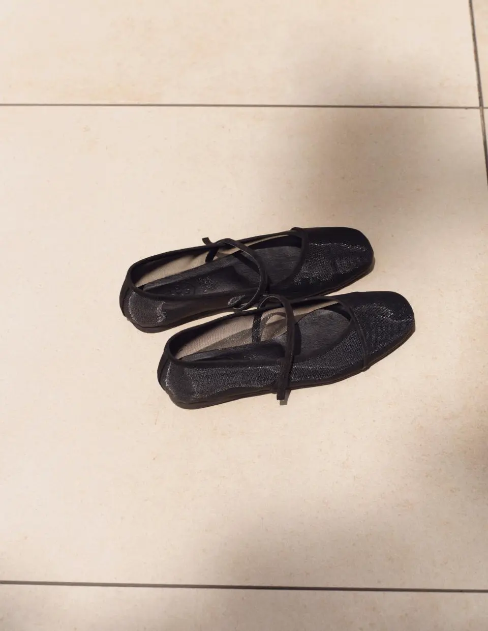 Rowie Mary Jane Shoes_Mesh Black