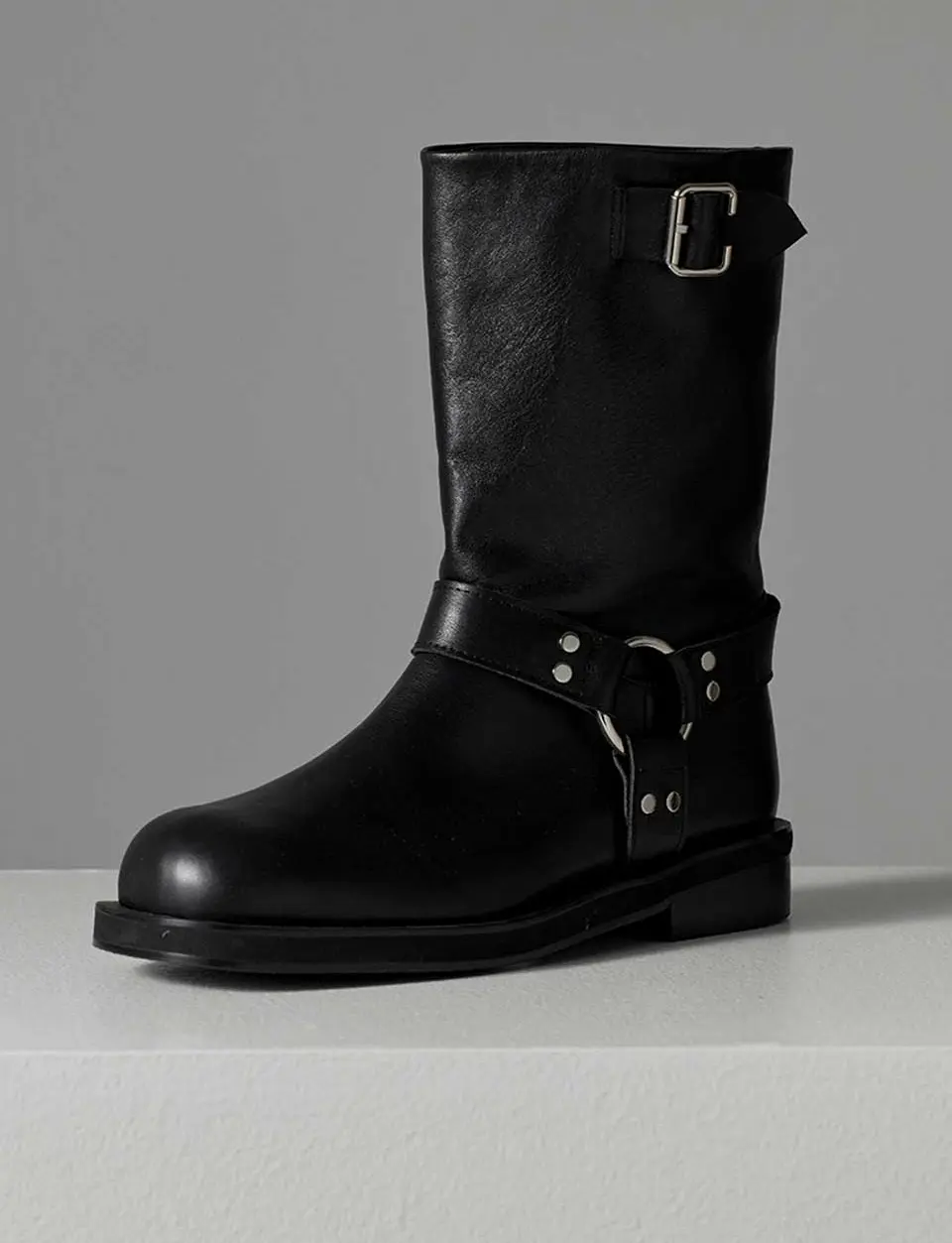 Harness Biker Half Boots (2 Colors)