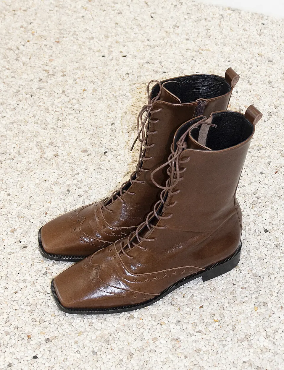 Brogue middle boots Brown