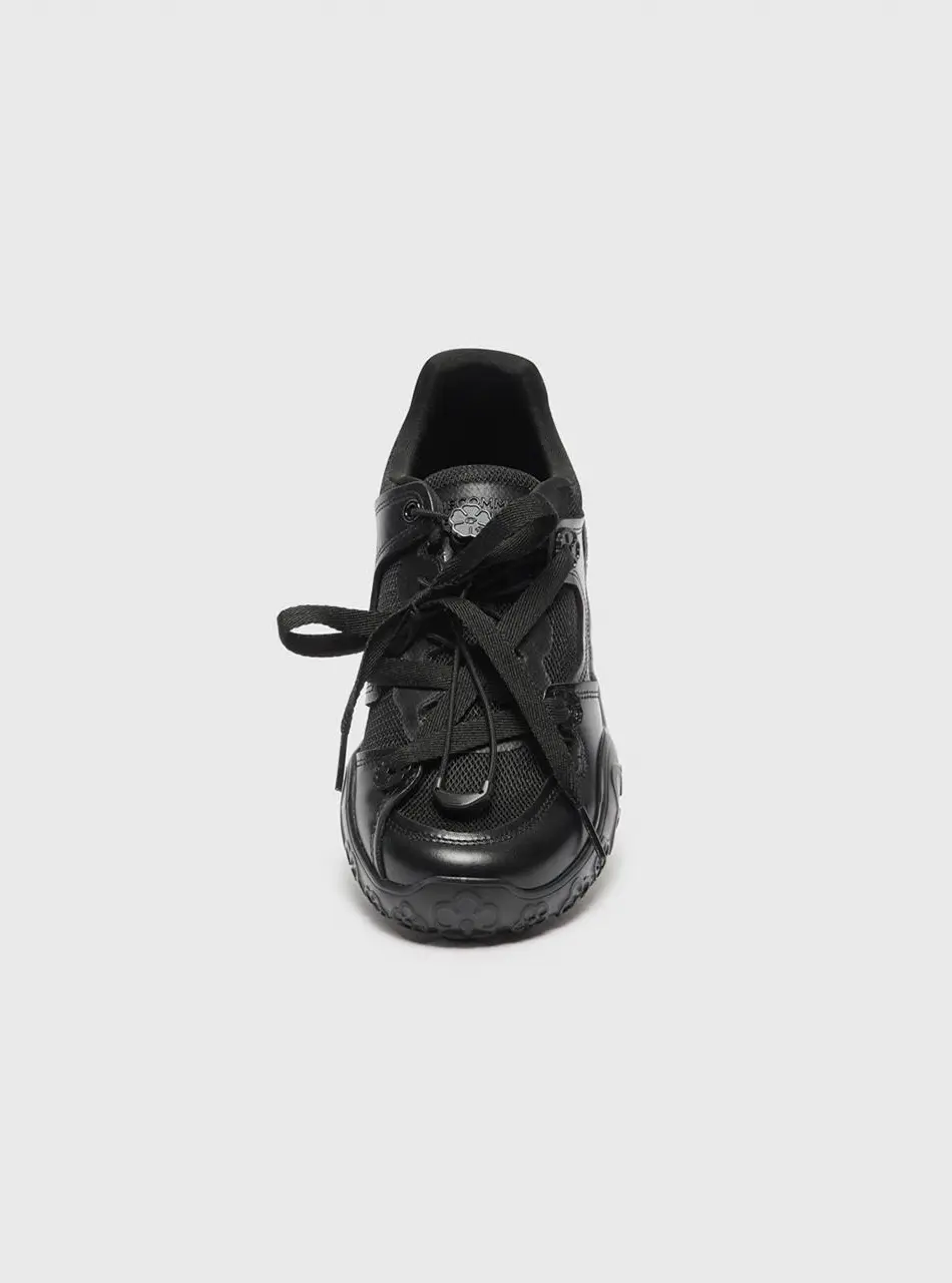 Flower lace-up sneakers [black] (DG4DS26020BLK)