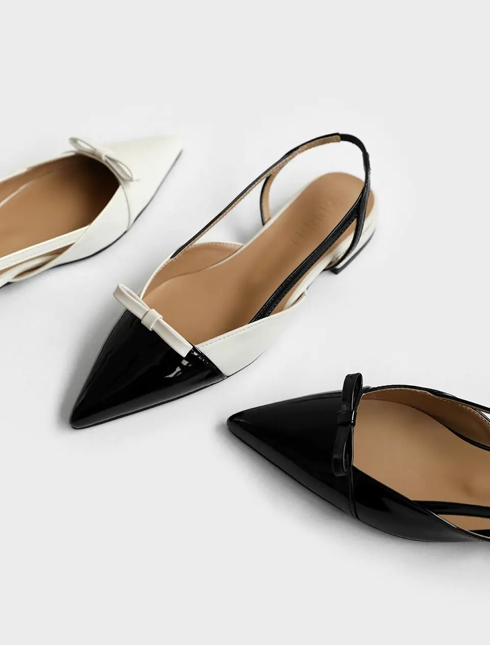 Vesella Ribbon Slingback Flat 2cm Ballet