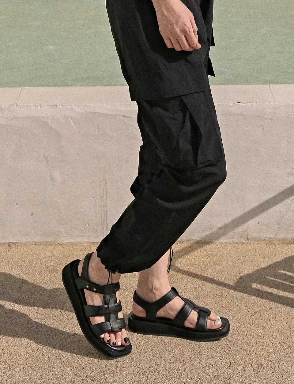 1634 Conii Fisherman Platform Sandals [3color]