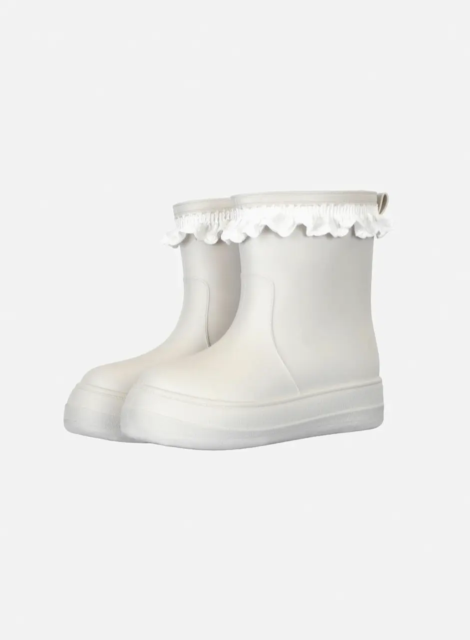 LACE RING RAINBOOTS [IVORY]