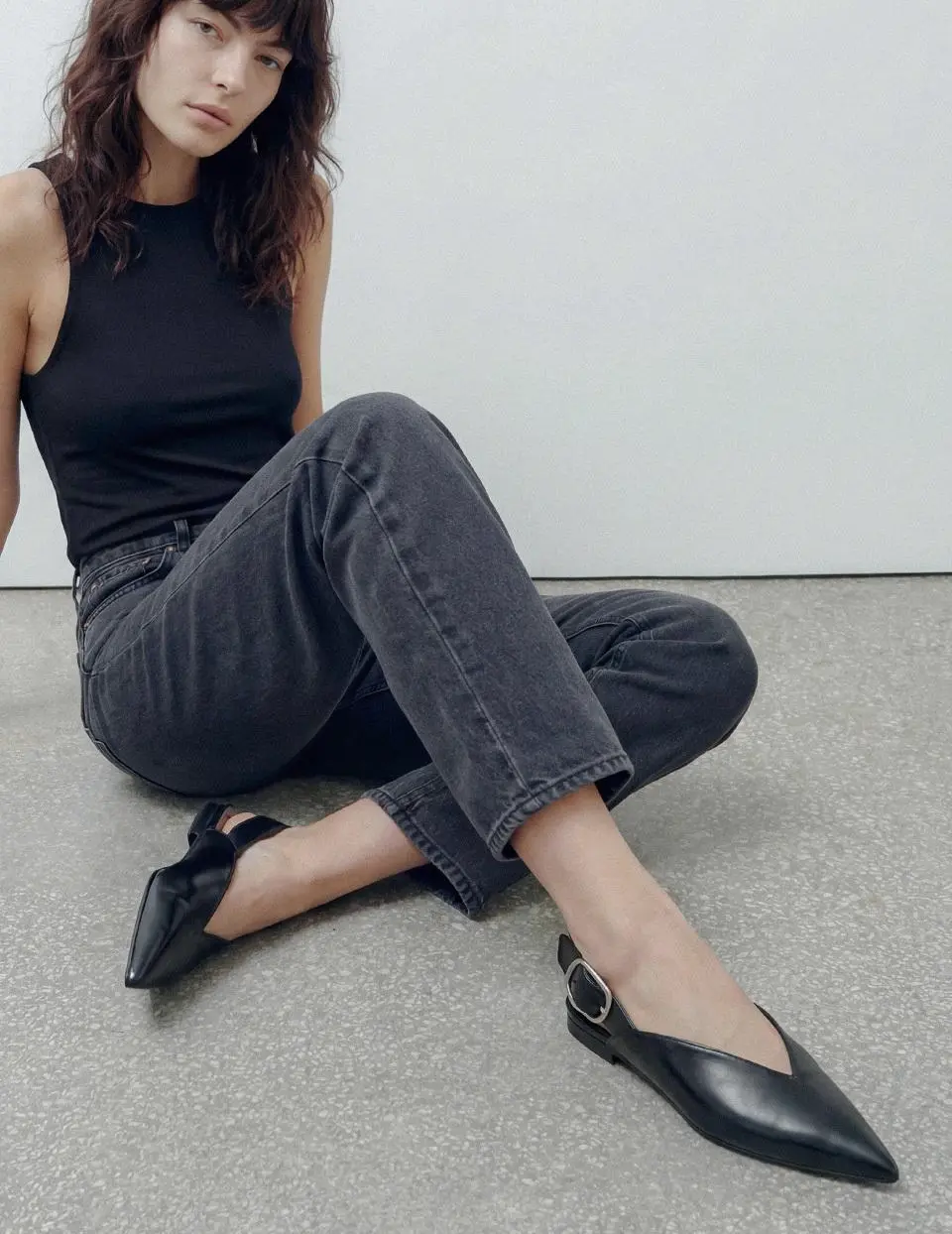 2052 Loe Slingback Flatshoes 1cm