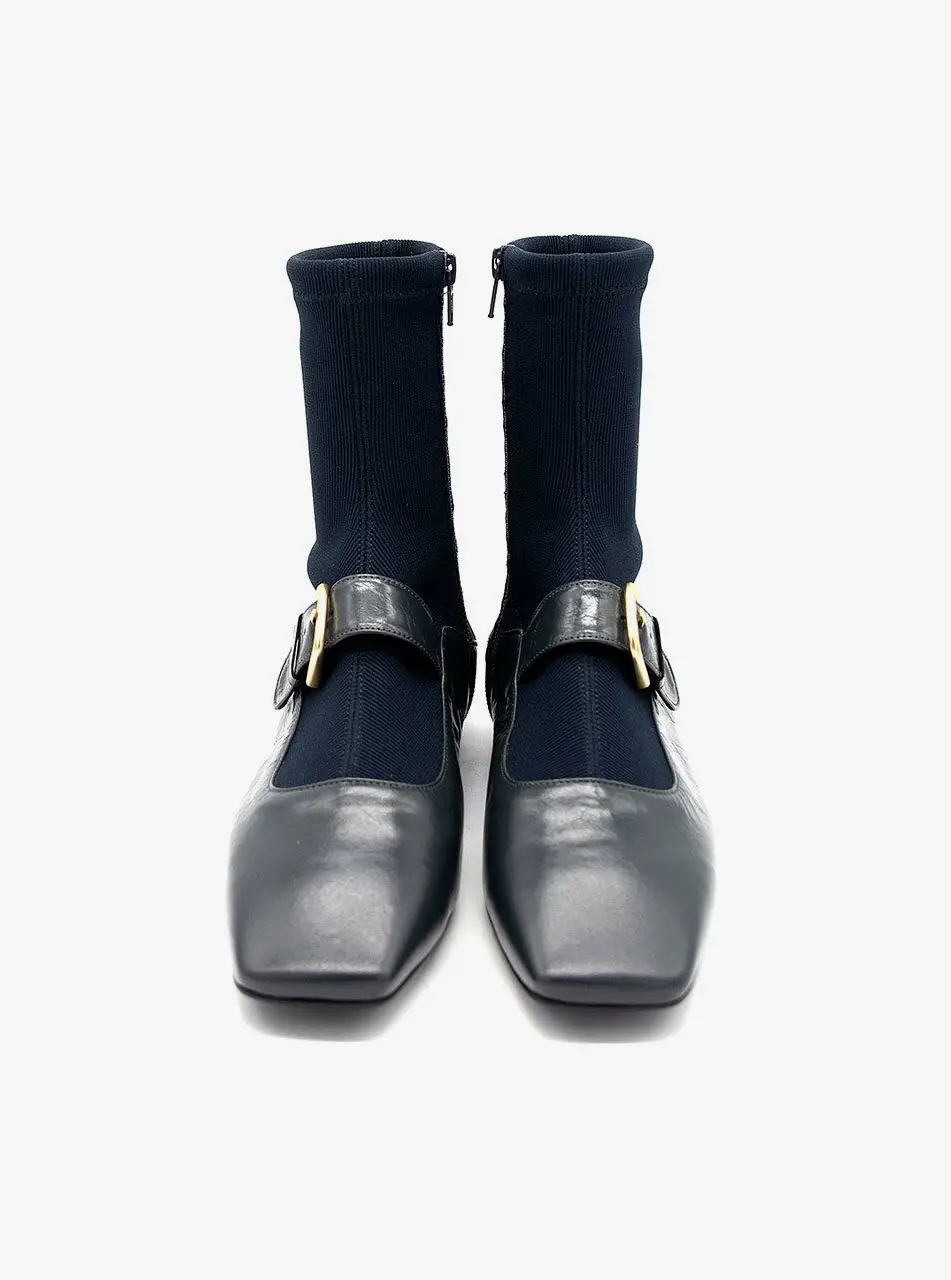 Bloafer Sock Boots - Gray