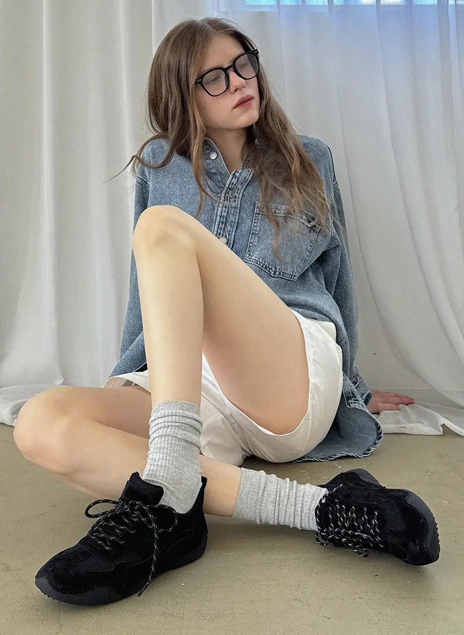 Jason Double String Leather Sneakers (2cm) (APF1905) [5colors]