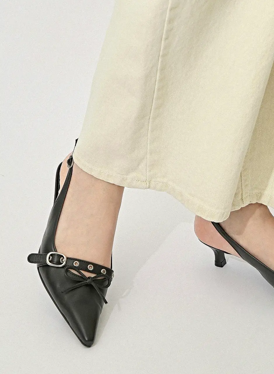 2051 Lark Ribbon Slingback Heel 4cm