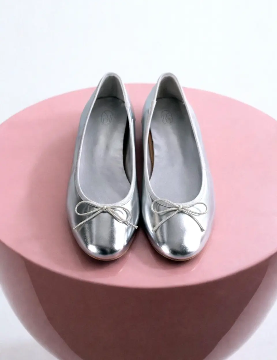 Glossy Rounded Ribbon 5 Colors Ballerina Flat Shoes (SM047)
