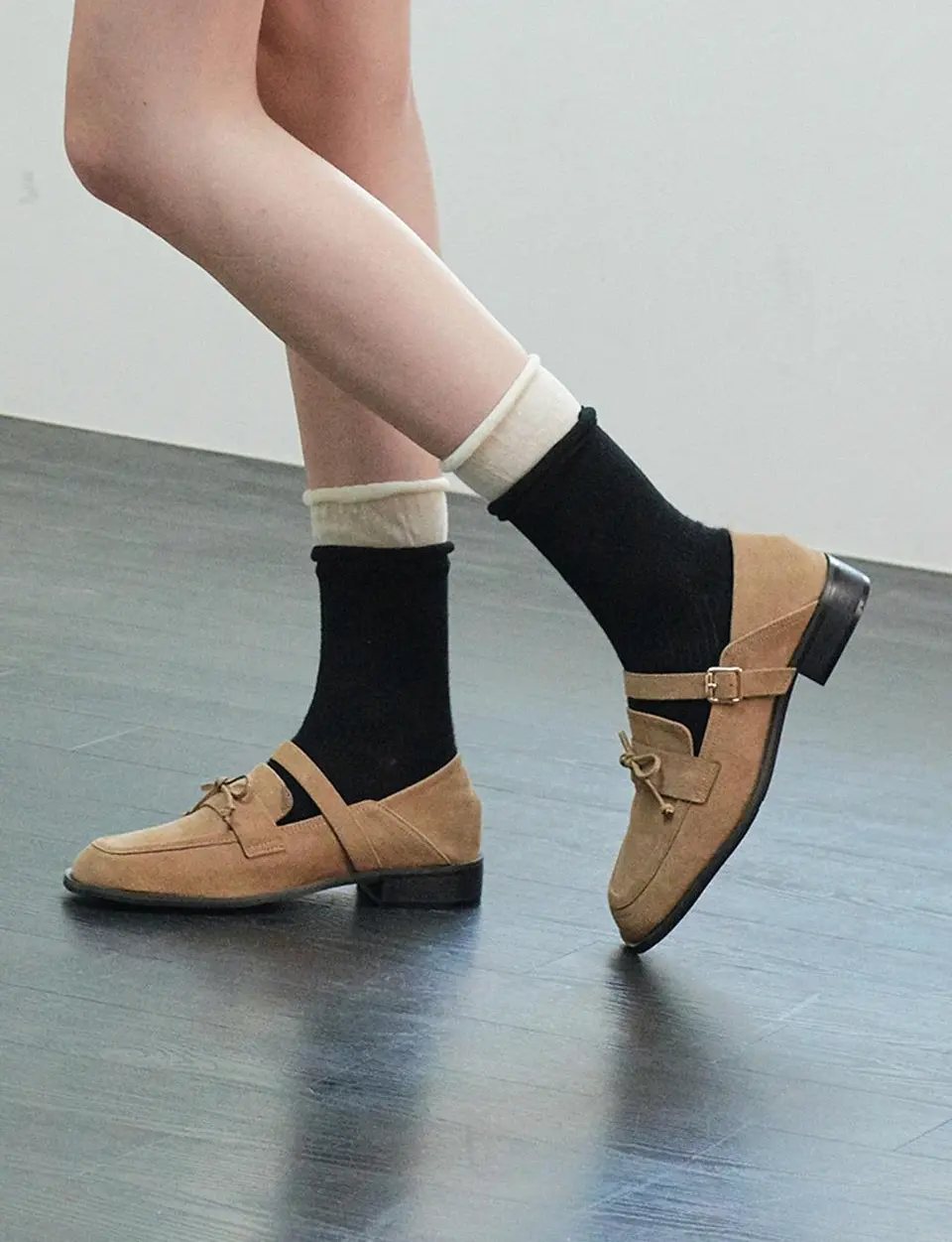 Ribbon Strap Loafers (ljh7120)