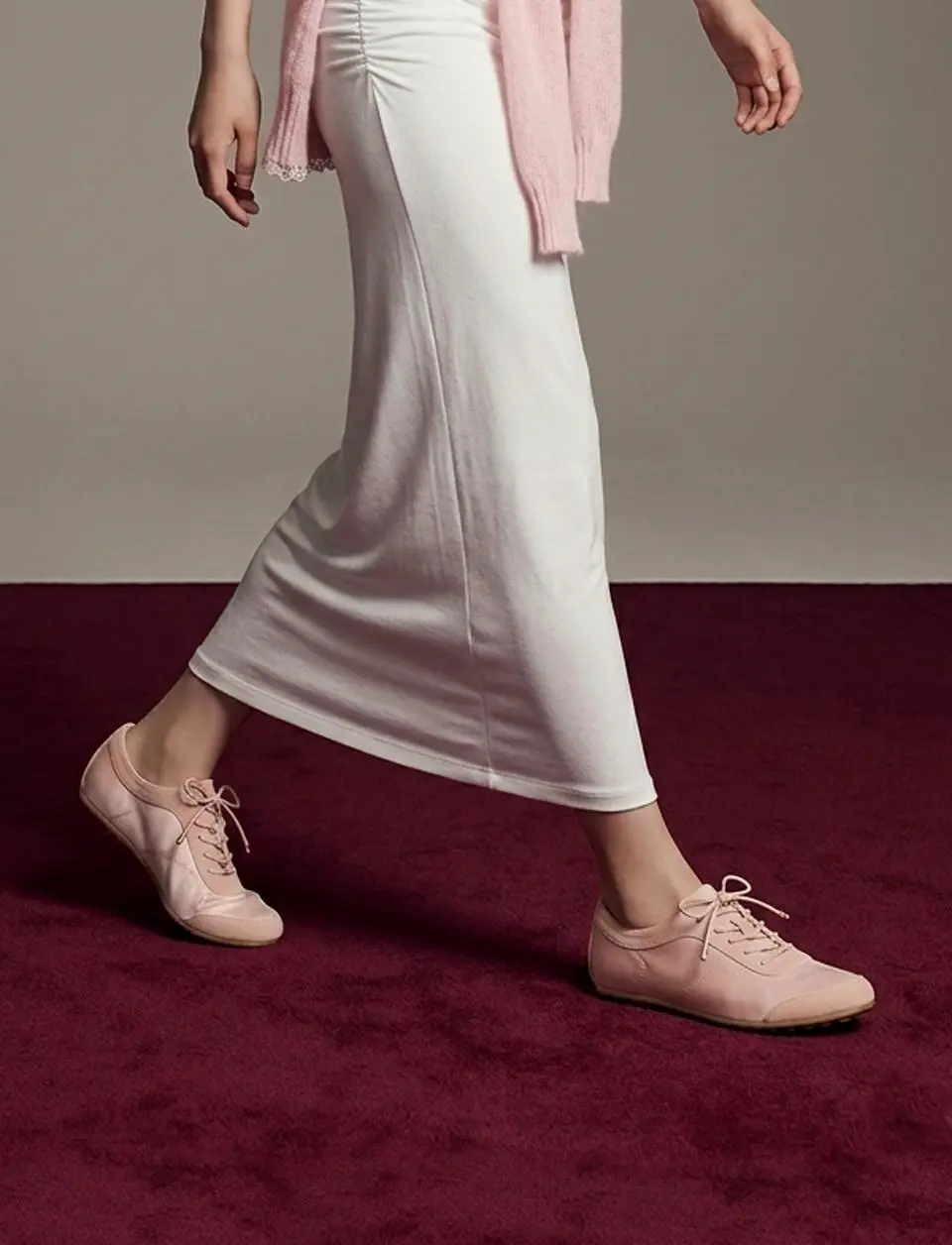 PETAL_Dusty Rose Comfortable Fit Sneakers