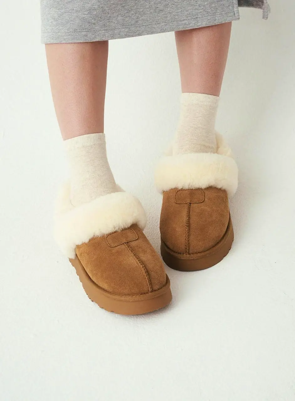 SAC Platform Two Way fur Slippers 2.7 cm