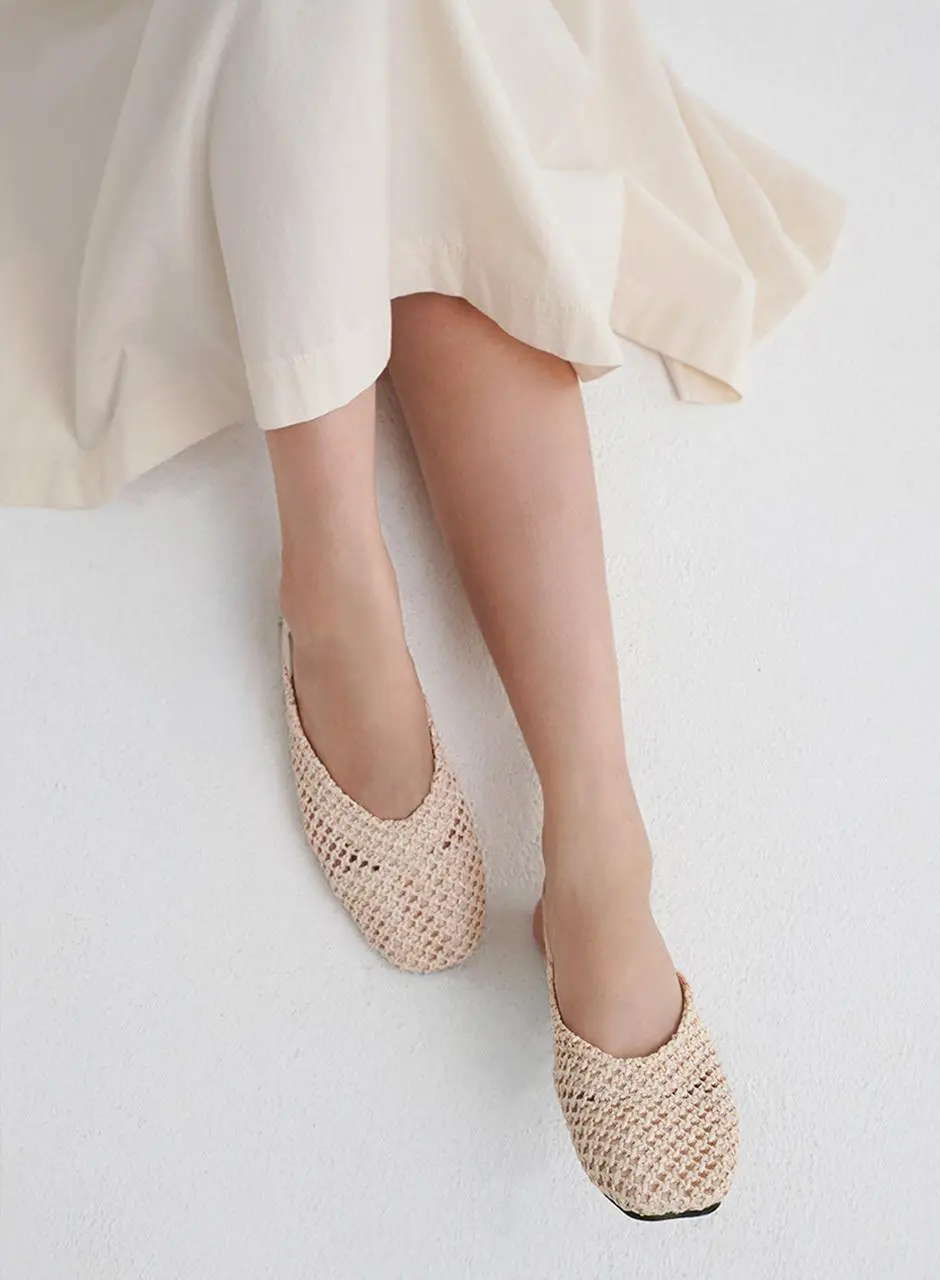 AIMU Slingback Flat Sandals