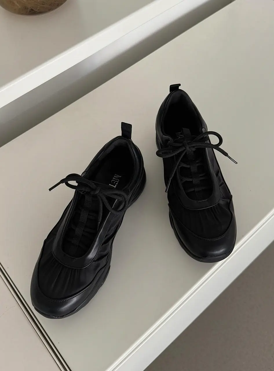 Majia shirring casual sneakers (me1011)