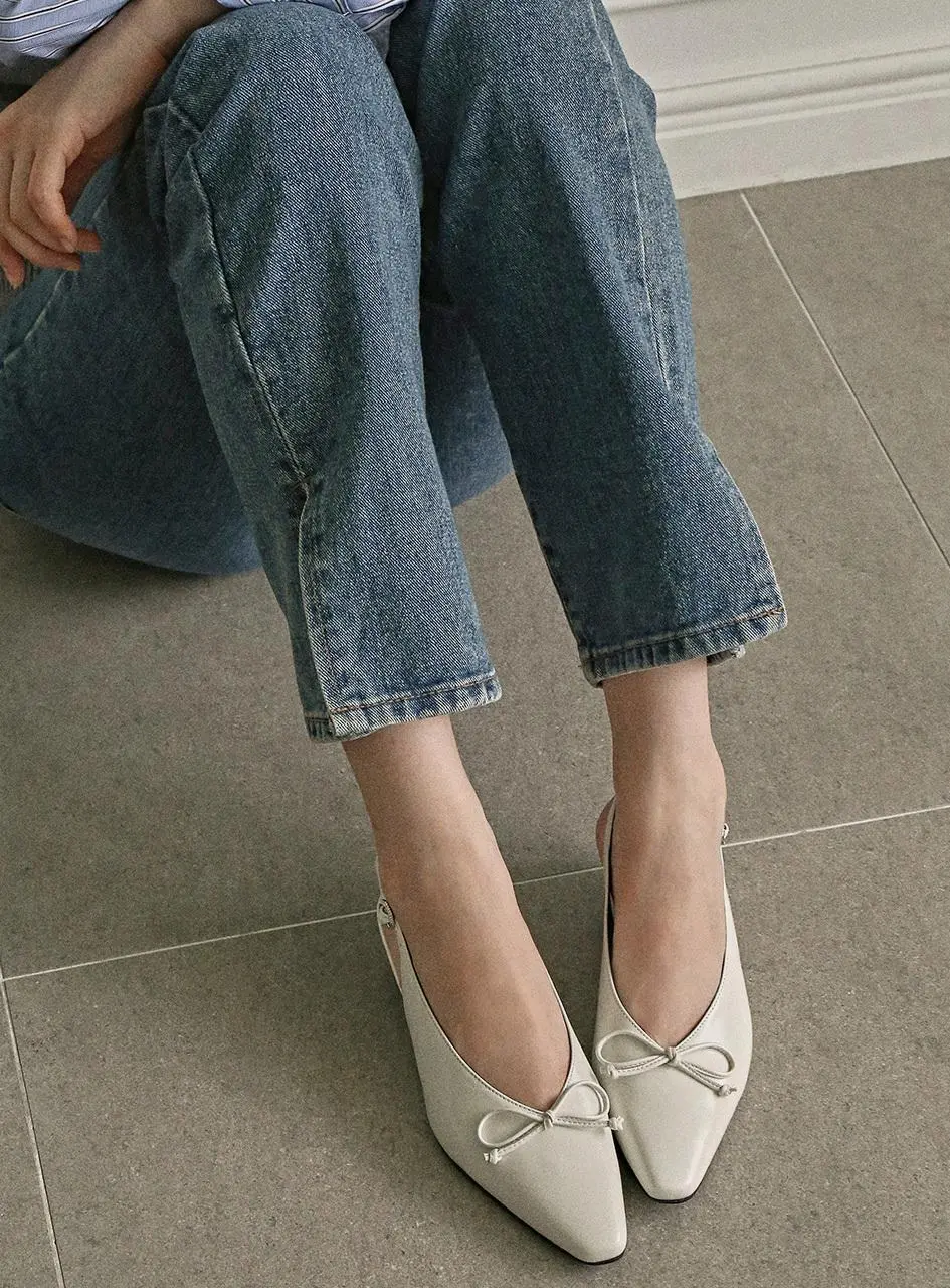 1973 Adelyn Ribbon Slingback Pumps