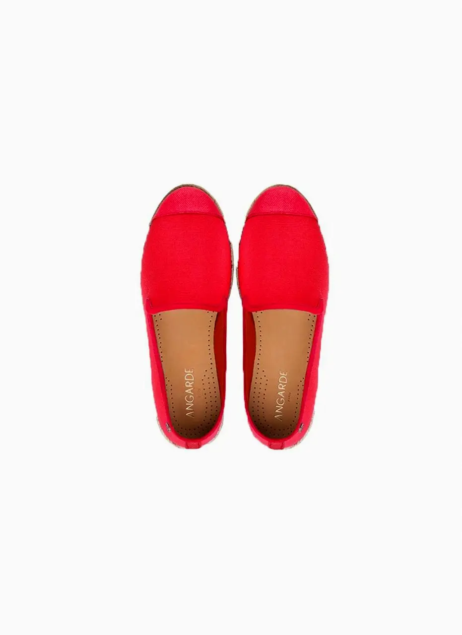 Summer Espadrille Slip-on GETA SLIP-ONS [Red]