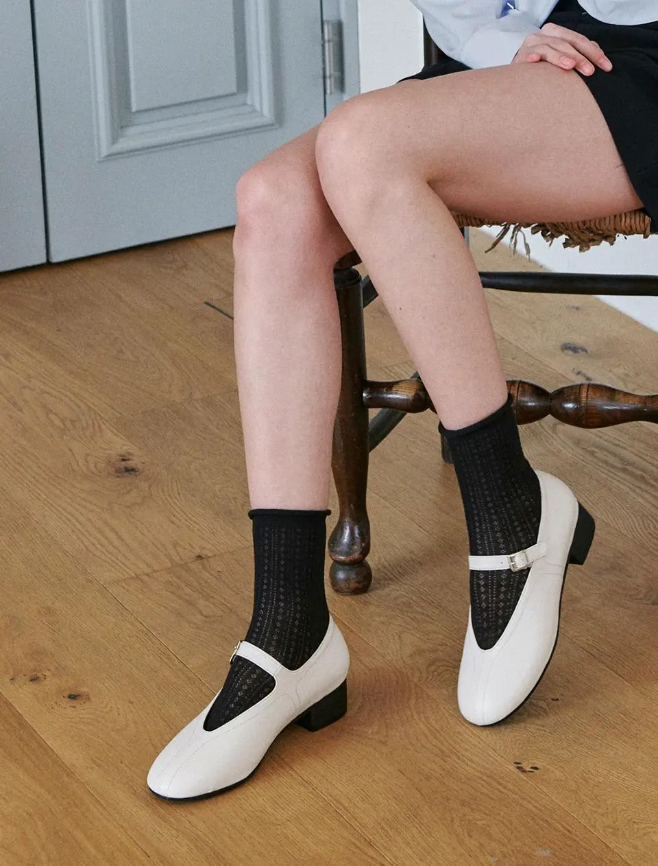 Stitch Point Mary Jane Pumps (att6025)