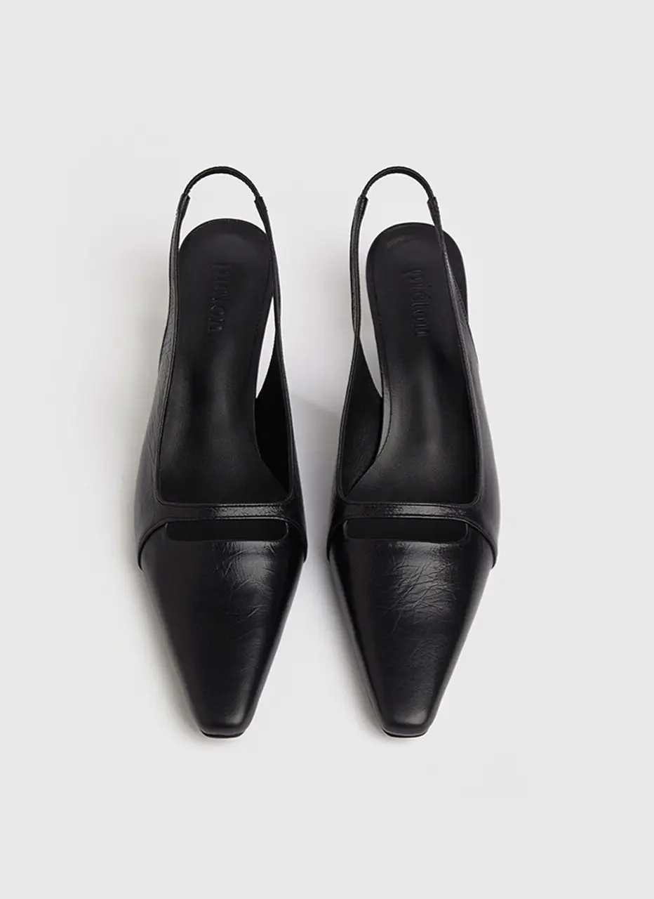 CARA Slingback Pumps_Matt Black