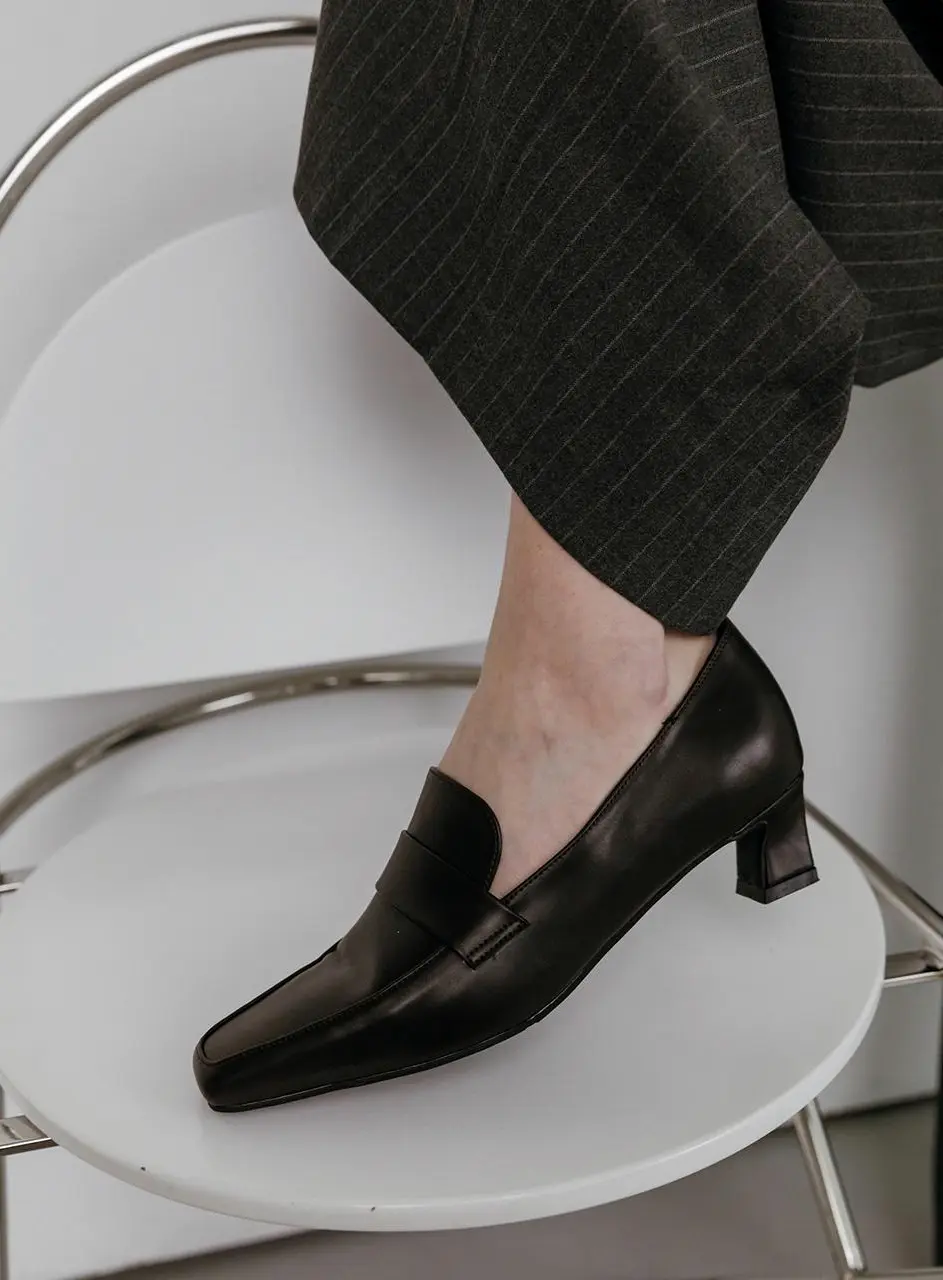 Modern Classic Loafer Heel Pumps (me2451-1)