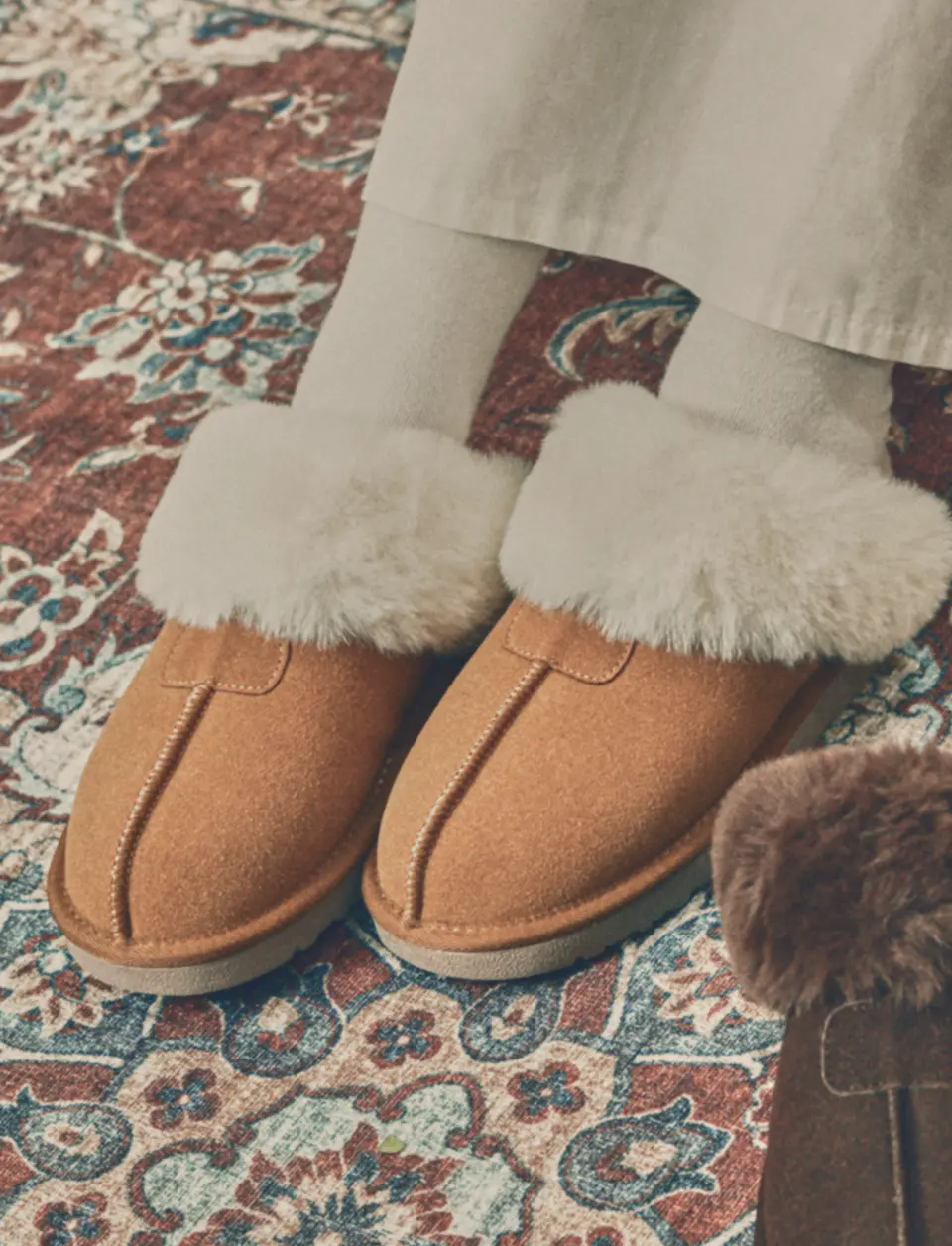 Platform Fur Slipper Nina