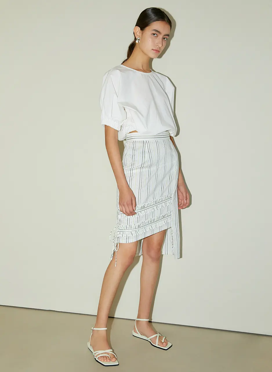 Cross Detail Ankle Strap Sandals - Light Green