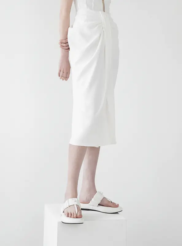 Dodu T-Strap Flip-Flop - White