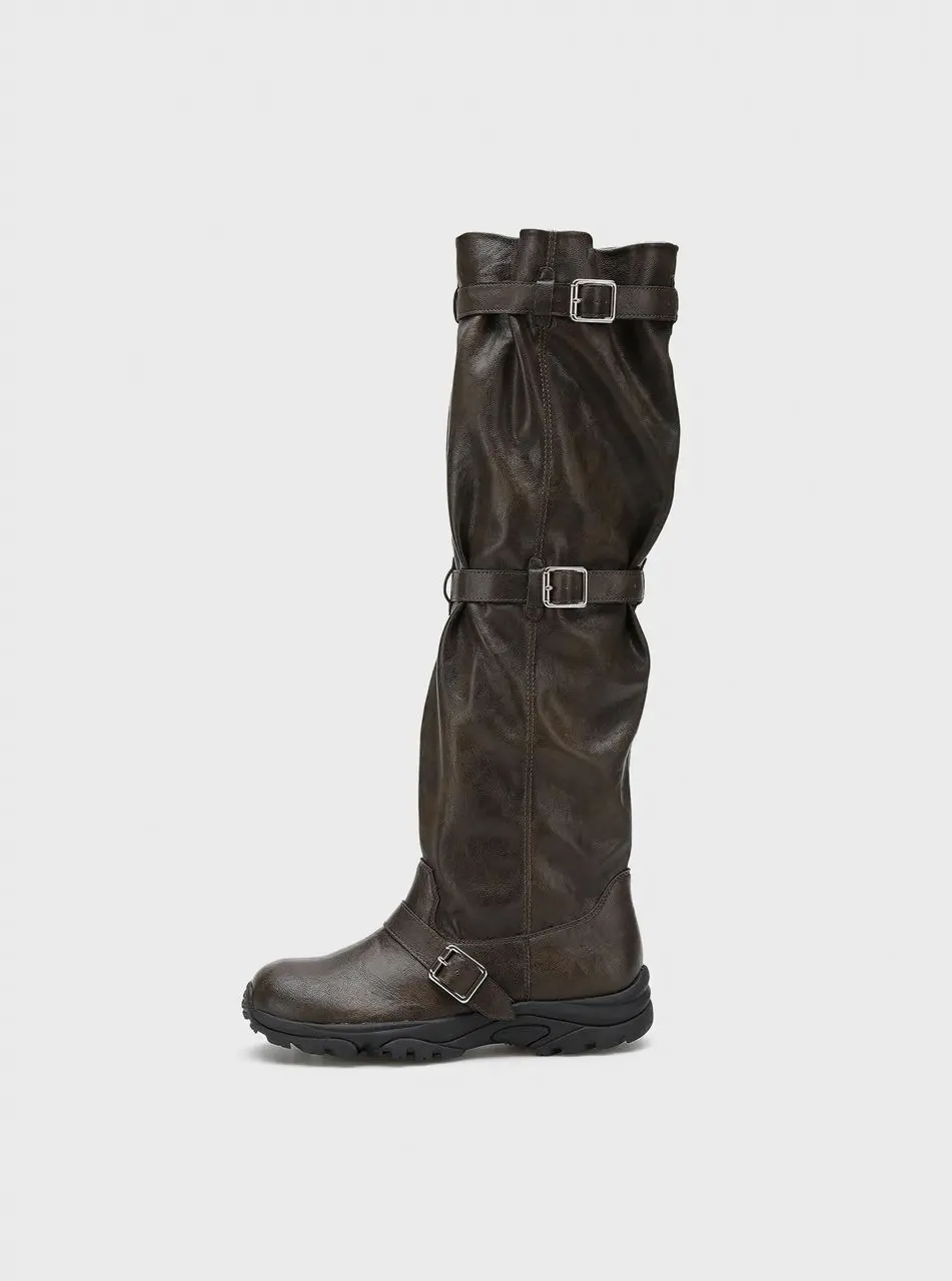 Pierce Wide Long 3.5cm KNEE-HIGH & OVER THE KNEE BOOTS (412548011)