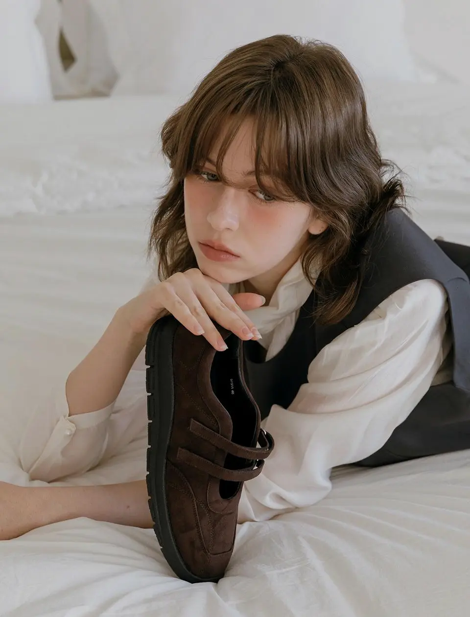 Two-Strap Mary Jane Flats (EBAL157511)